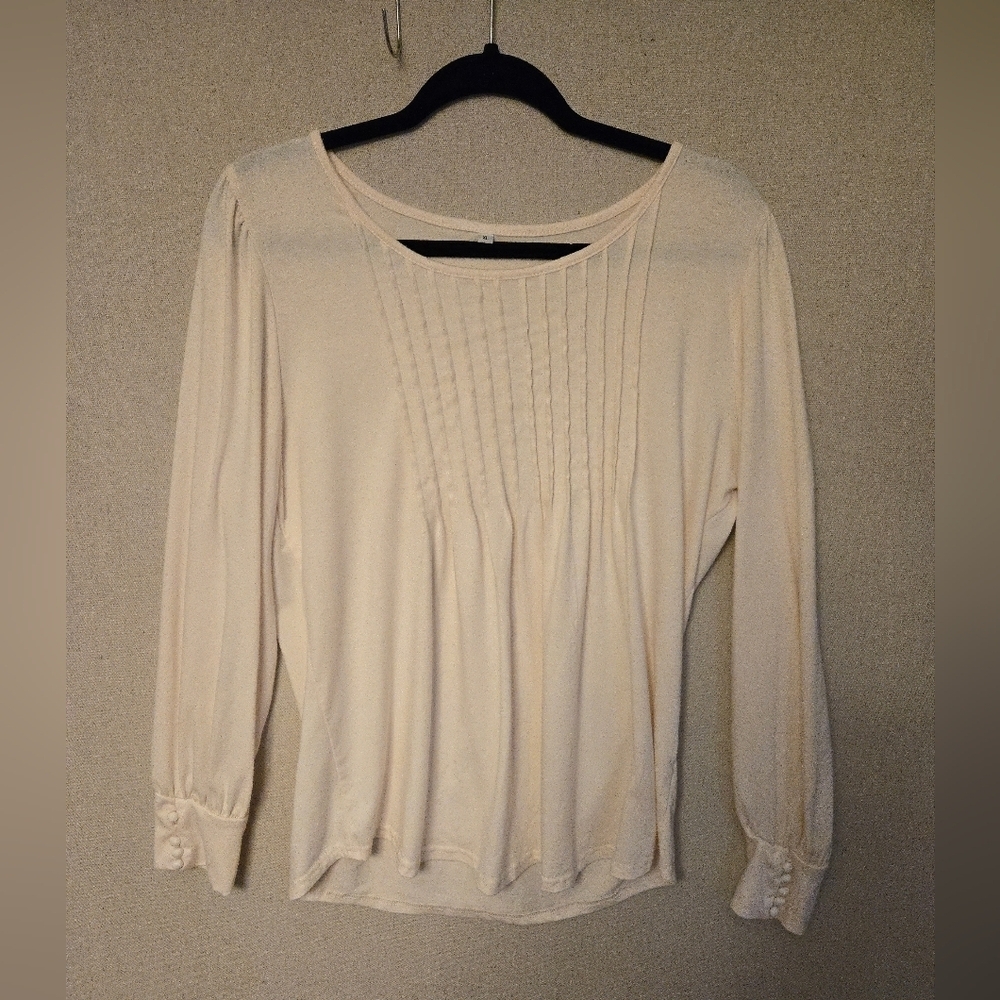 Cream Women's Top Shirt Blouse